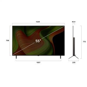 LG OLEDB56 55 inç 140 cm 4K OLED Smart TV Sihirli Kumanda webOS25,Uydu Alıcılı