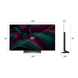 LG OLED55C54LA 55 inç 139 cm 4K OLED evo Smart TV AI Sihirli Kumanda webOS25,Uyd