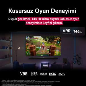 LG 75QNED9MA6B 75inc 190 cm UHD 4K QNED Sihirli Kumanda Uyumlu webOS Smart TV,Uy