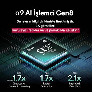 LG 65QNED9MA6B 65 inç 165 cm 4K MiniLED evo Smart TV AI Sihirli Kumanda webOS25