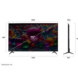 LG 75UA85006 75inc 190 cm 4K UHD Sihirli Kumanda Uyumlu webOS25 Smart TV,Uydulu