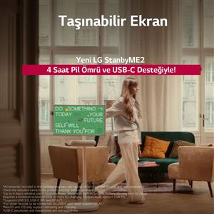 LG 27LX6TDGA 27 inç 69 cm Smart Dokunmatik Taşınabilir Webos QHD LCD Ekran