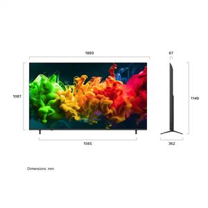 LG 85QNED81B6A 85 inç 215 cm 4K MiniLED Smart TV AI Sihirli Kumanda HDR10 webOS26