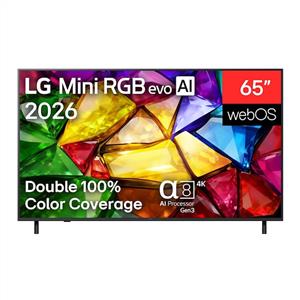 LG 65MRGB87B6B 65 inç 165 cm 4K MiniRGB evo Smart TV AI Sihirli Kumanda HDR10