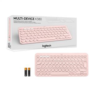 LOGITECH K380 KABLOSUZ Q KLAVYE-PEMBE