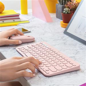 LOGITECH K380 KABLOSUZ Q KLAVYE-PEMBE