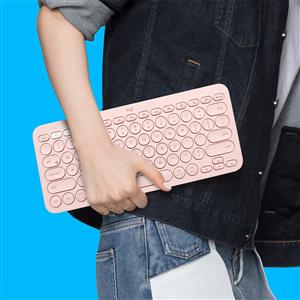 LOGITECH K380 KABLOSUZ Q KLAVYE-PEMBE