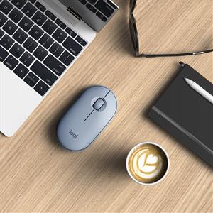 LOGITECH PEBBLE M350 KABLOSUZ BT MOUSE MAVİ-GRİ