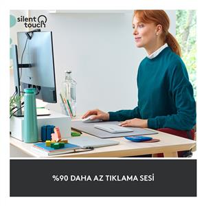 LOGITECH SIGNATURE M650 KÜÇÜK VE ORTA BOY (SAĞ EL İÇİN) SİLENT KABLOSUZ MOUSE-BEYAZ