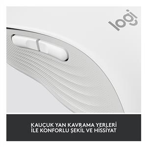 LOGITECH SIGNATURE M650 KÜÇÜK VE ORTA BOY (SAĞ EL İÇİN) SİLENT KABLOSUZ MOUSE-BEYAZ