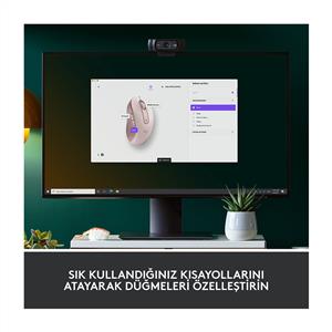LOGITECH SIGNATURE M650 KÜÇÜK VE ORTA BOY (SAĞ EL İÇİN) SİLENT KABLOSUZ MOUSE-PEMBE