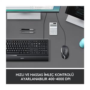 LOGITECH M500S 4000 DPI KABLOLU MOUSE-SİYAH