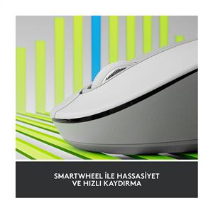 LOGITECH SIGNATURE M650 BÜYÜK BOY (SAĞ EL İÇİN) SİLENT KABLOSUZ MOUSE-BEYAZ