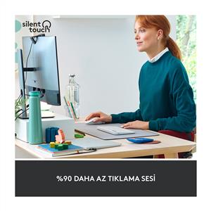 LOGITECH SIGNATURE M650 BÜYÜK BOY (SAĞ EL İÇİN) SİLENT KABLOSUZ MOUSE-BEYAZ