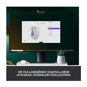 LOGITECH SIGNATURE M650 BÜYÜK BOY (SAĞ EL İÇİN) SİLENT KABLOSUZ MOUSE-BEYAZ