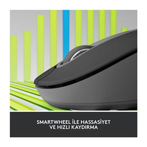 LOGITECH SIGNATURE M650 BÜYÜK BOY (SOL EL İÇİN) SİLENT KABLOSUZ MOUSE-SİYAH