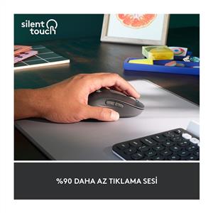 LOGITECH SIGNATURE M650 BÜYÜK BOY (SOL EL İÇİN) SİLENT KABLOSUZ MOUSE-SİYAH