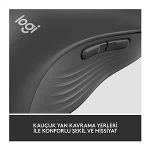 LOGITECH SIGNATURE M650 BÜYÜK BOY (SOL EL İÇİN) SİLENT KABLOSUZ MOUSE-SİYAH