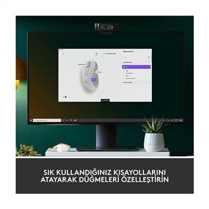 LOGITECH SIGNATURE M650 BÜYÜK BOY (SOL EL İÇİN) SİLENT KABLOSUZ MOUSE-BEYAZ