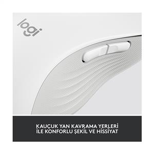 LOGITECH SIGNATURE M650 BÜYÜK BOY (SOL EL İÇİN) SİLENT KABLOSUZ MOUSE-BEYAZ