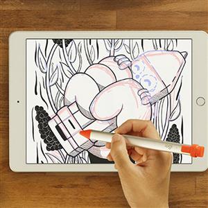 Logitech Crayon iPad Uyumlu Dijital Kalem - Açık Gri