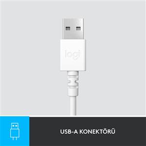 Logitech H390 USB Gürültü Önleyici Mikrofonlu Kulaklık - Beyaz