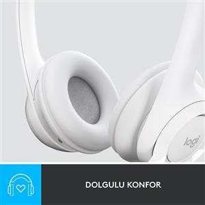 Logitech H390 USB Gürültü Önleyici Mikrofonlu Kulaklık - Beyaz