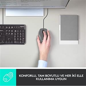 LOGITECH M100 KABLOLU MOUSE-SİYAH