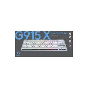 LOGITECH G G915 X LIGHTSPEED TKL US LAYOUT KABLOSUZ OYUNCU KLAVYESİ-BEYAZ