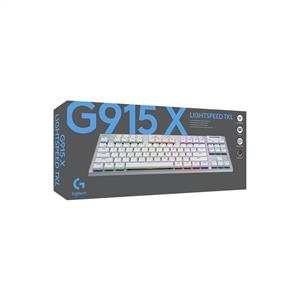 LOGITECH G G915 X LIGHTSPEED TKL US LAYOUT KABLOSUZ OYUNCU KLAVYESİ-BEYAZ