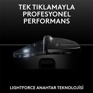 LOGITECH G PRO X SUPERLIGHT 2 DEX KABLOSUZ OYUNCU MOUSE - SİYAH