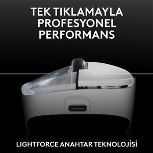 LOGITECH G PRO X SUPERLIGHT 2 DEX KABLOSUZ OYUNCU MOUSE - BEYAZ