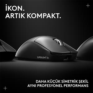 LOGITECH G PRO X SUPERLIGHT 2C KOMPAKT KABLOSUZ GAMING MOUSE-SİYAH