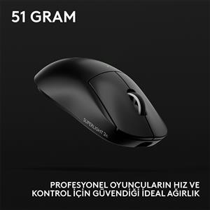 LOGITECH G PRO X SUPERLIGHT 2C KOMPAKT KABLOSUZ GAMING MOUSE-SİYAH