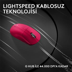 LOGITECH G PRO X SUPERLIGHT 2C KOMPAKT KABLOSUZ GAMING MOUSE-PEMBE