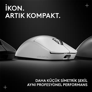 LOGITECH G PRO X SUPERLIGHT 2C KOMPAKT KABLOSUZ GAMING MOUSE-BEYAZ