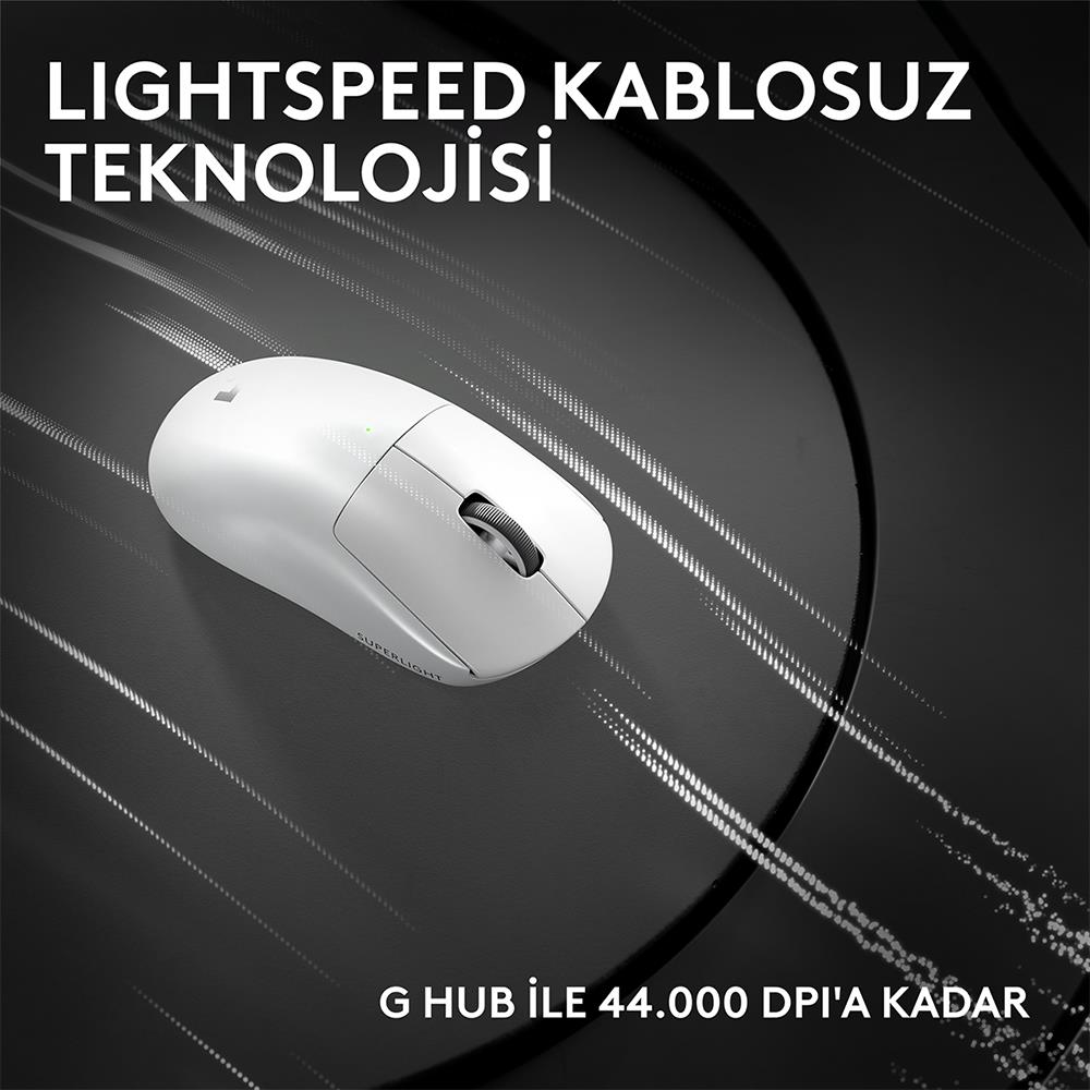LOGITECH G PRO X SUPERLIGHT 2C KOMPAKT KABLOSUZ GAMING MOUSE-BEYAZ