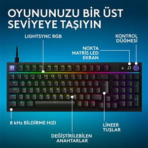 LOGITECH G316 X 98 TACTILE KABLOLU TÜRKÇE OYUNCU KLAVYESİ - SİYAH