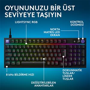 LOGITECH G316 X 98 TACTILE KABLOLU TÜRKÇE OYUNCU KLAVYESİ - SİYAH