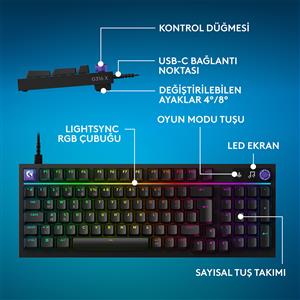 LOGITECH G316 X 98 TACTILE KABLOLU TÜRKÇE OYUNCU KLAVYESİ - SİYAH