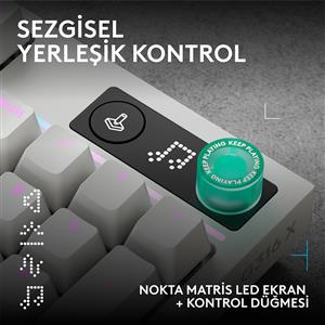 LOGITECH G316 X 98 TACTILE KABLOLU TÜRKÇE OYUNCU KLAVYESİ-BEYAZ