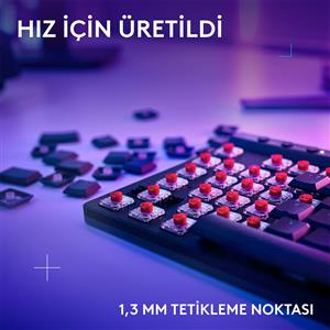 LOGITECH G515 LIGHTSPEED TKL TÜRKÇE KABLOSUZ OYUNCU KLAVYESİ-SİYAH