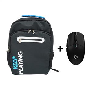 LOGITECH G305 SİYAH OYUNCU MOUSE + SONIC XL OYUNCU SIRT CANTASI