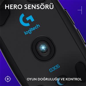 LOGITECH G305 SİYAH OYUNCU MOUSE + SONIC XL OYUNCU SIRT CANTASI