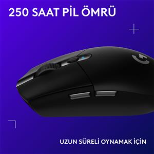 LOGITECH G305 SİYAH OYUNCU MOUSE + SONIC XL OYUNCU SIRT CANTASI