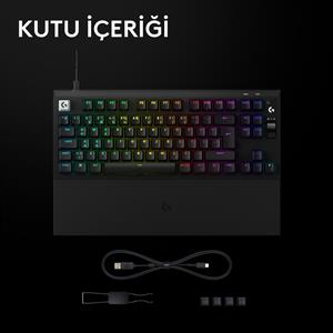 LOGITECH G PRO X2 RAPID TKL KABLOLU OYUNCU KLAVYESİ (ANALOG - US LAYOUT) - SİYAH
