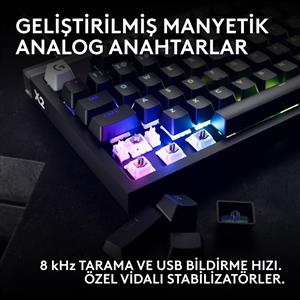 LOGITECH G PRO X2 RAPID TKL KABLOLU OYUNCU KLAVYESİ (ANALOG - US LAYOUT) - SİYAH