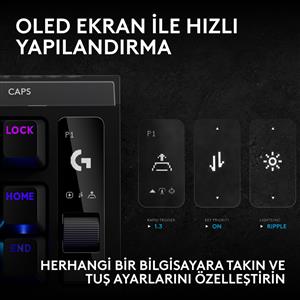 LOGITECH G PRO X2 RAPID TKL KABLOLU OYUNCU KLAVYESİ (ANALOG - US LAYOUT) - SİYAH