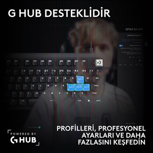 LOGITECH G PRO X2 RAPID TKL KABLOLU OYUNCU KLAVYESİ (ANALOG - US LAYOUT) - SİYAH