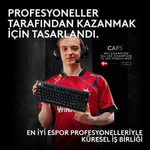 LOGITECH G PRO X2 RAPID TKL KABLOLU OYUNCU KLAVYESİ (ANALOG - US LAYOUT) - BEYAZ